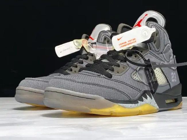 Air CT8480-001 Jordan 5 Off-White x Black 0505